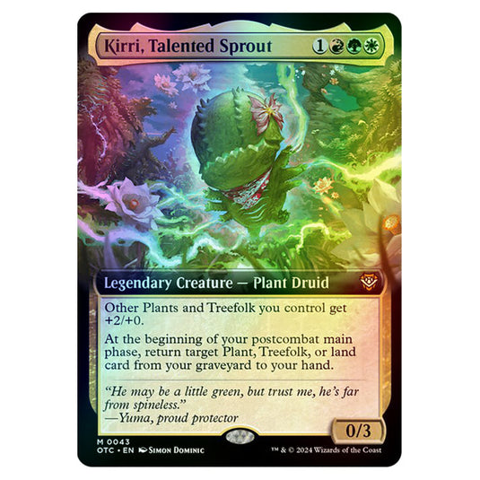 Magic The Gathering - Outlaws of Thunder Junction - Commander - Kirri, Talented Sprout - 0043 (Foil)