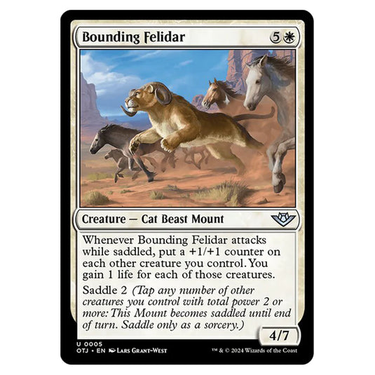 Magic The Gathering - Outlaws of Thunder Junction - Bounding Felidar - 0005
