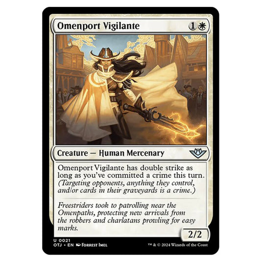 Magic The Gathering - Outlaws of Thunder Junction - Omenport Vigilante - 0021