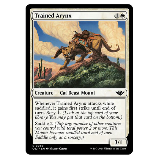 Magic The Gathering - Outlaws of Thunder Junction - Trained Arynx - 0036