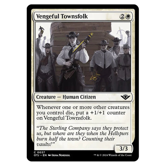 Magic The Gathering - Outlaws of Thunder Junction - Vengeful Townsfolk - 0037