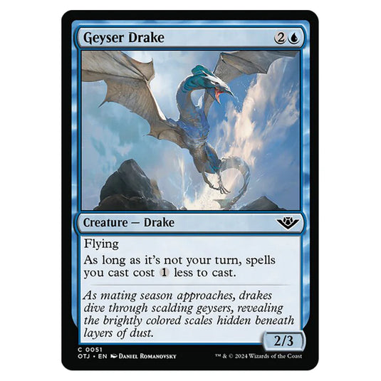 Magic The Gathering - Outlaws of Thunder Junction - Geyser Drake - 0051