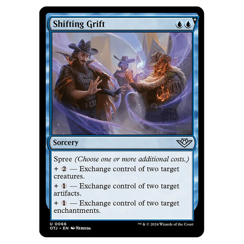 mtg exchange control cards Magic The Gathering - Outlaws of Thunder Junction - Shifting Grift