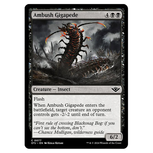 Magic The Gathering - Outlaws of Thunder Junction - Ambush Gigapede - 0077