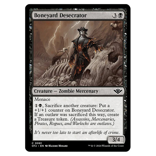 Magic The Gathering - Outlaws of Thunder Junction - Boneyard Desecrator - 0081