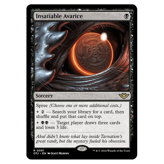 Magic The Gathering - Outlaws of Thunder Junction - Insatiable Avarice - 0091