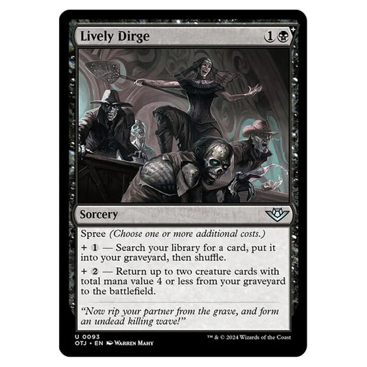 Magic The Gathering - Outlaws of Thunder Junction - Lively Dirge - 0093