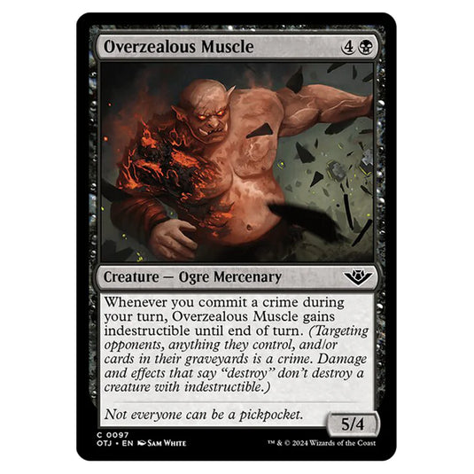 Magic The Gathering - Outlaws of Thunder Junction - Overzealous Muscle - 0097