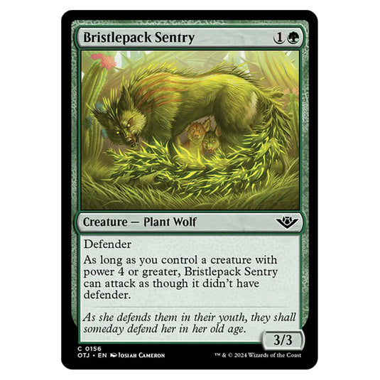 Magic The Gathering - Outlaws of Thunder Junction - Bristlepack Sentry - 0156