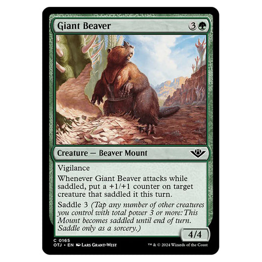 Magic The Gathering - Outlaws of Thunder Junction - Giant Beaver - 0165