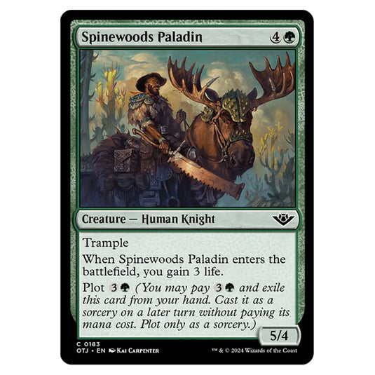 Magic The Gathering - Outlaws of Thunder Junction - Spinewoods Paladin - 0183