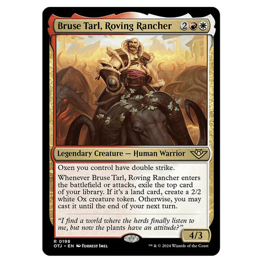 Magic The Gathering - Outlaws of Thunder Junction - Bruse Tarl, Roving Rancher - 0198