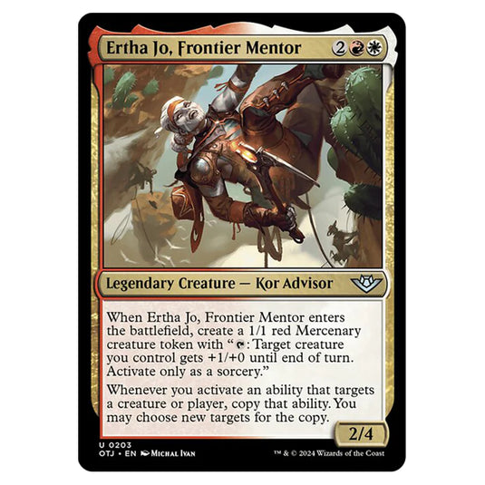 Magic The Gathering - Outlaws of Thunder Junction - Ertha Jo, Frontier Mentor - 0203