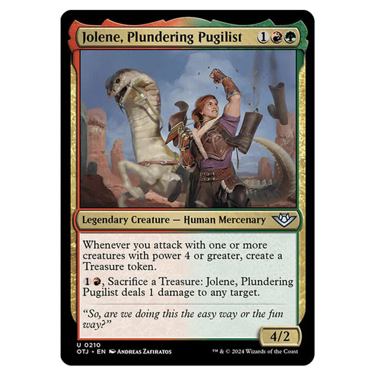 Magic The Gathering - Outlaws of Thunder Junction - Jolene, Plundering Pugilist - 0210