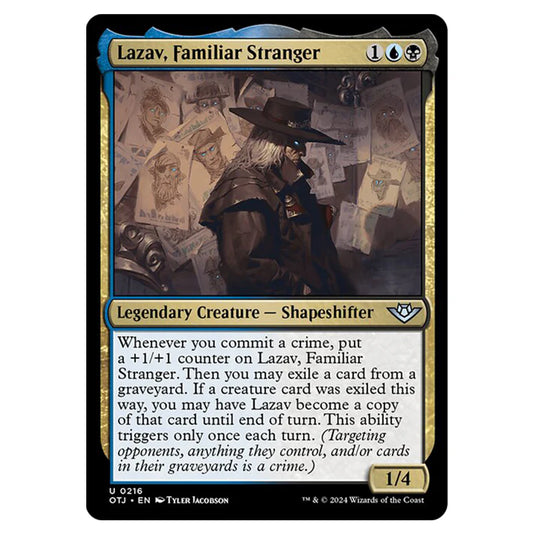 Magic The Gathering - Outlaws of Thunder Junction - Lazav, Familiar Stranger - 0216