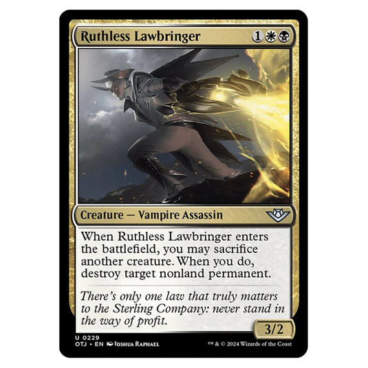 Magic The Gathering - Outlaws of Thunder Junction - Ruthless Lawbringer - 0229