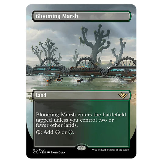 Magic The Gathering - Outlaws of Thunder Junction - Blooming Marsh (Borderless Card) - 0300