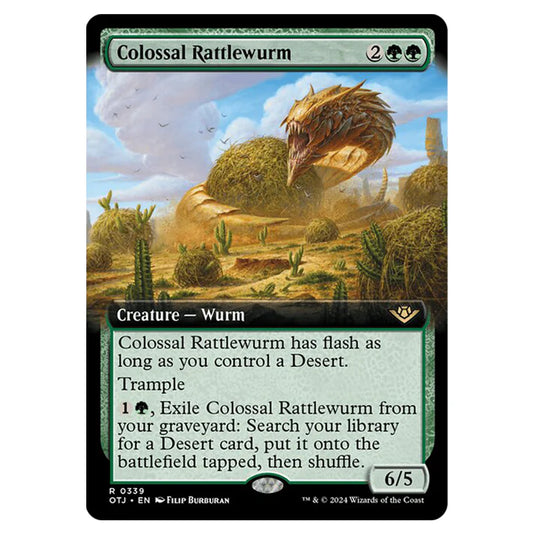Magic The Gathering - Outlaws of Thunder Junction - Colossal Rattlewurm (Extended Art) - 0339
