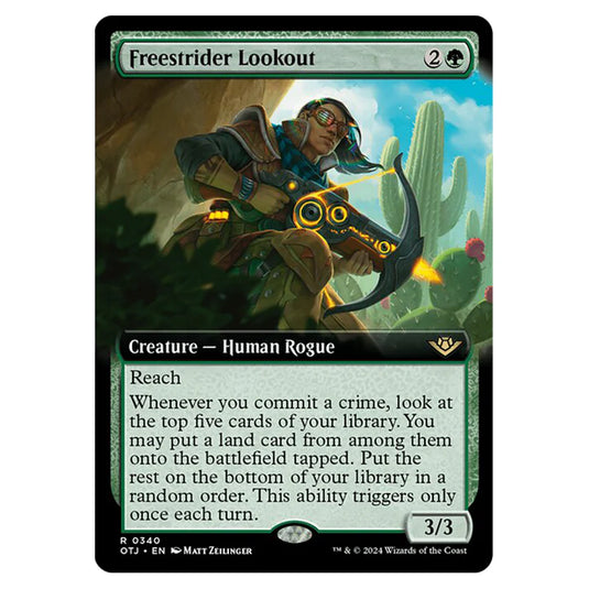 Magic The Gathering - Outlaws of Thunder Junction - Freestrider Lookout (Extended Art) - 0340