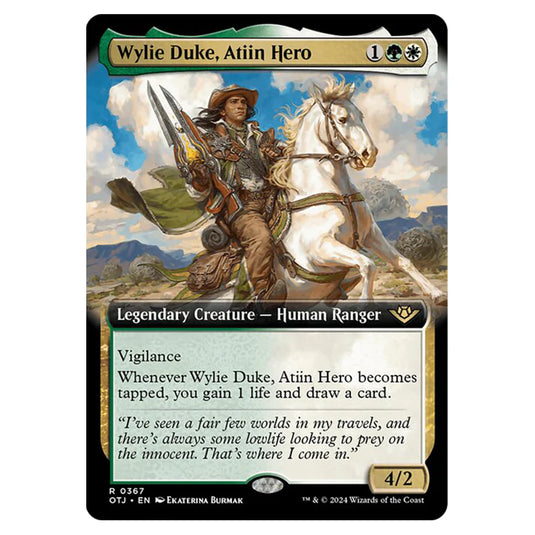 Magic The Gathering - Outlaws of Thunder Junction - Wylie Duke, Atiin Hero (Extended Art) - 0367
