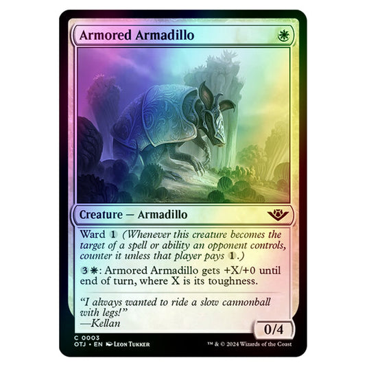 Magic The Gathering - Outlaws of Thunder Junction - Armored Armadillo - 0003 (Foil)