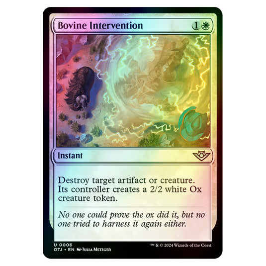 Magic The Gathering - Outlaws of Thunder Junction - Bovine Intervention - 0006 (Foil)