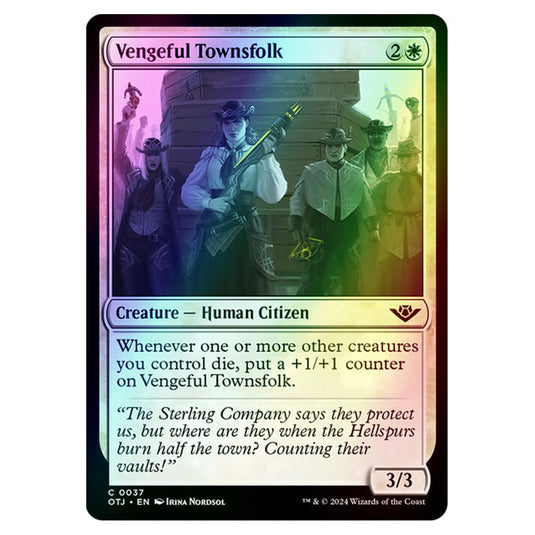 Magic The Gathering - Outlaws of Thunder Junction - Vengeful Townsfolk - 0037 (Foil)
