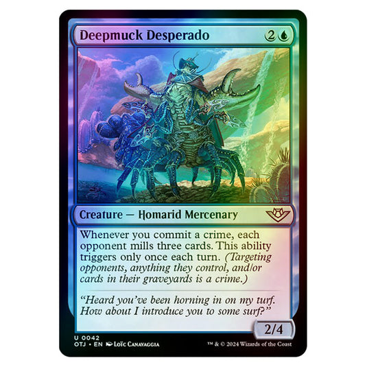 Magic The Gathering - Outlaws of Thunder Junction - Deepmuck Desperado - 0042 (Foil)