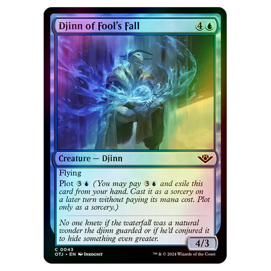 Magic The Gathering - Outlaws of Thunder Junction - Djinn of Fool's Fall - 0043 (Foil)