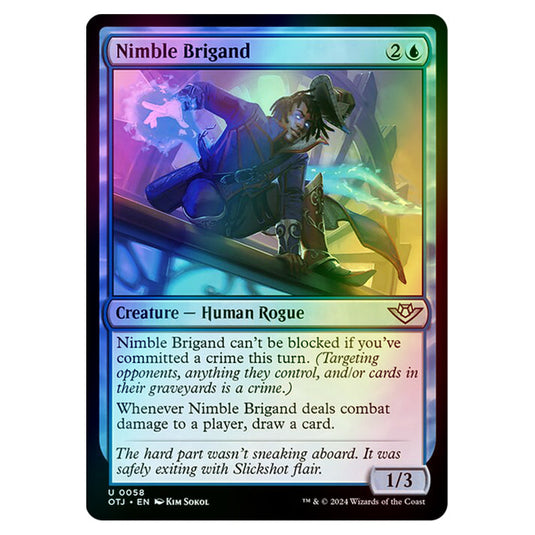 Magic The Gathering - Outlaws of Thunder Junction - Nimble Brigand - 0058 (Foil)