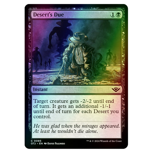 Magic The Gathering - Outlaws of Thunder Junction - Desert's Due - 0085 (Foil)