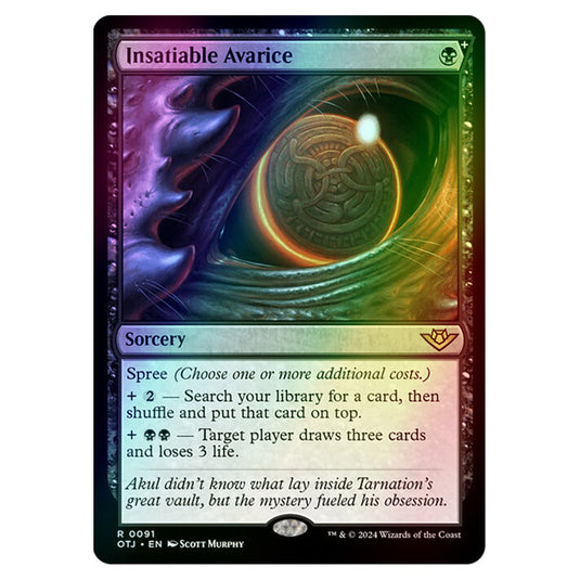 Magic The Gathering - Outlaws of Thunder Junction - Insatiable Avarice - 0091 (Foil)