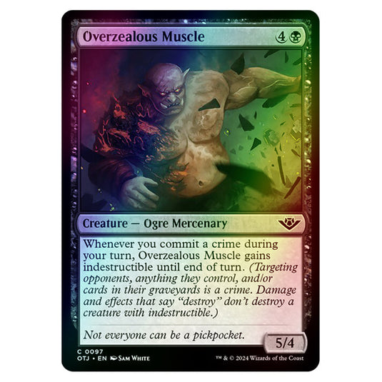 Magic The Gathering - Outlaws of Thunder Junction - Overzealous Muscle - 0097 (Foil)