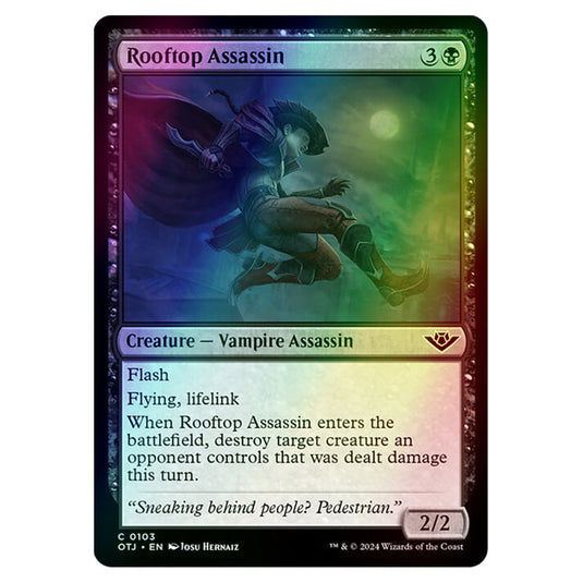 Magic The Gathering - Outlaws of Thunder Junction - Rooftop Assassin - 0103 (Foil)