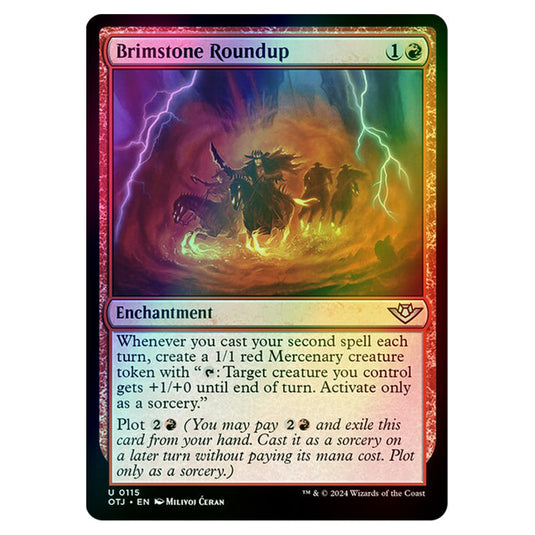 Magic The Gathering - Outlaws of Thunder Junction - Brimstone Roundup - 0115 (Foil)
