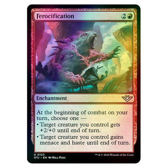 Magic The Gathering - Outlaws of Thunder Junction - Ferocification - 0123 (Foil)