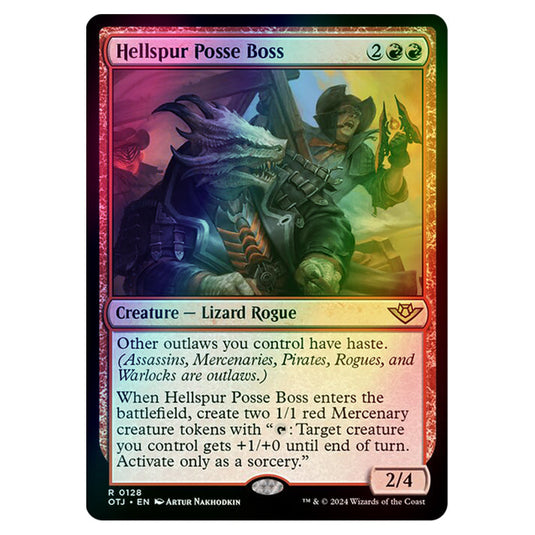 Magic The Gathering - Outlaws of Thunder Junction - Hellspur Posse Boss - 0128 (Foil)