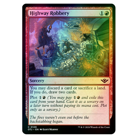 Magic The Gathering - Outlaws of Thunder Junction - Highway Robbery - 0129 (Foil)