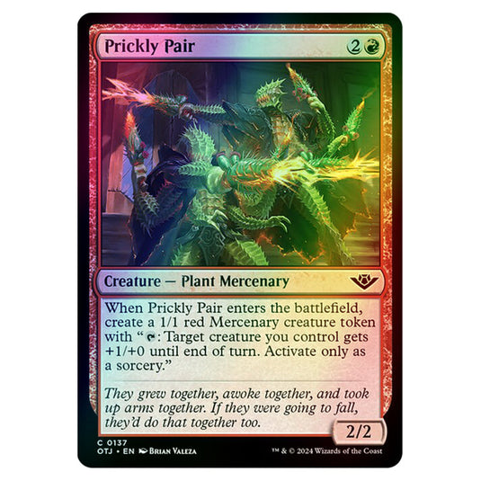 Magic The Gathering - Outlaws of Thunder Junction - Prickly Pair - 0137 (Foil)