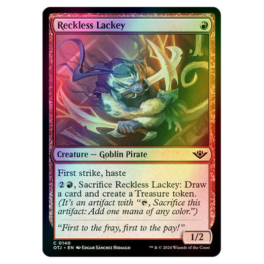 Magic The Gathering - Outlaws of Thunder Junction - Reckless Lackey - 0140 (Foil)