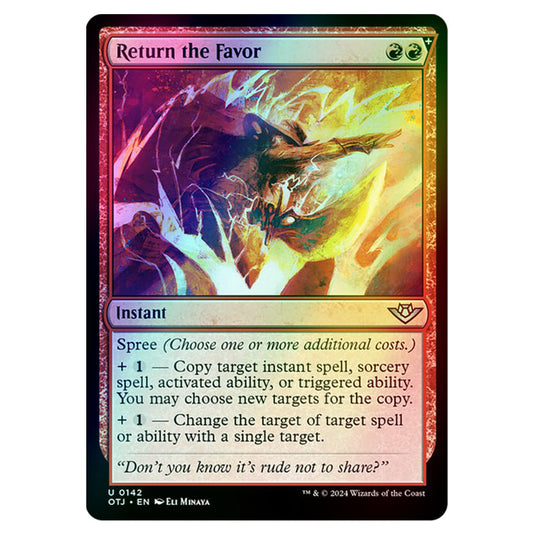 Magic The Gathering - Outlaws of Thunder Junction - Return the Favor - 0142 (Foil)