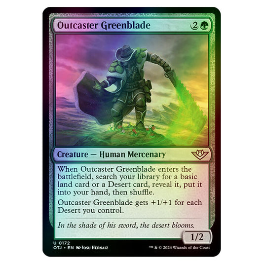 Magic The Gathering - Outlaws of Thunder Junction - Outcaster Greenblade - 0172 (Foil)