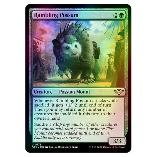 Magic The Gathering - Outlaws of Thunder Junction - Rambling Possum - 0176 (Foil)