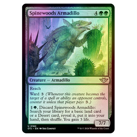 Magic The Gathering - Outlaws of Thunder Junction - Spinewoods Armadillo - 0182 (Foil)