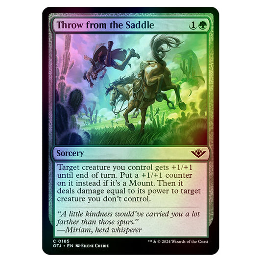 Magic The Gathering - Outlaws of Thunder Junction - Throw from the Saddle - 0185 (Foil)