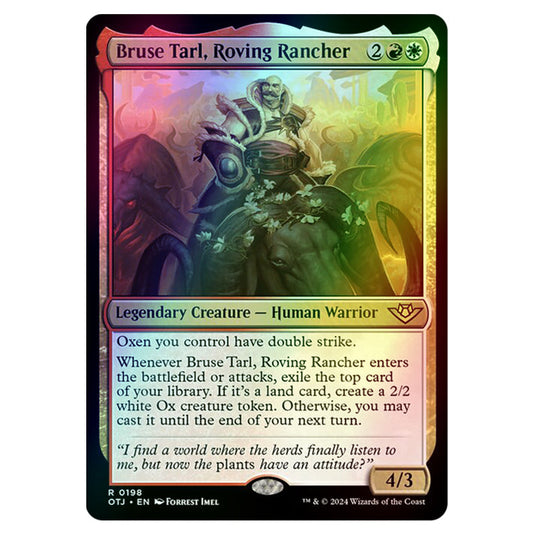 Magic The Gathering - Outlaws of Thunder Junction - Bruse Tarl, Roving Rancher - 0198 (Foil)