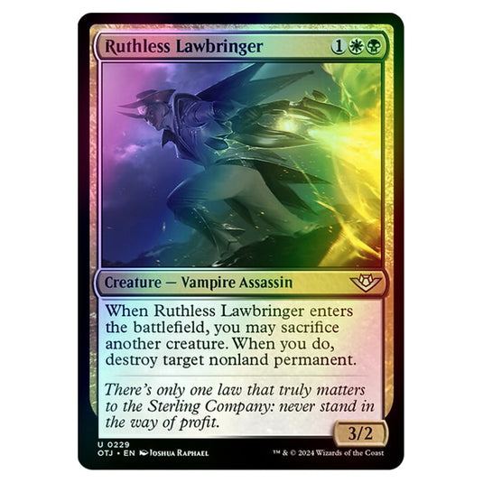 Magic The Gathering - Outlaws of Thunder Junction - Ruthless Lawbringer - 0229 (Foil)