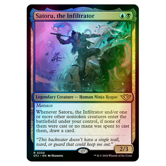 Magic The Gathering - Outlaws of Thunder Junction - Satoru, the Infiltrator - 0230 (Foil)