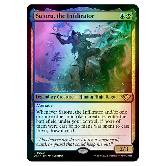 Magic The Gathering - Outlaws of Thunder Junction - Satoru, the Infiltrator - 0230 (Foil)