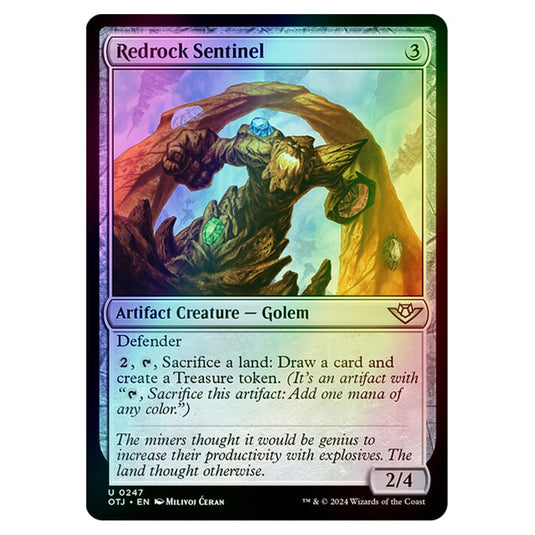 Magic The Gathering - Outlaws of Thunder Junction - Redrock Sentinel - 0247 (Foil)